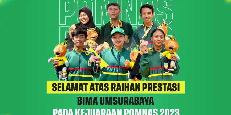 Atlet UM Surabaya Raih Empat Medali Emas dan 5 Perunggu di Pomnas XVIII